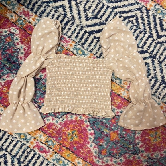 Princess Polly Puff Sleeve Crop Top - Picture 4 of 6